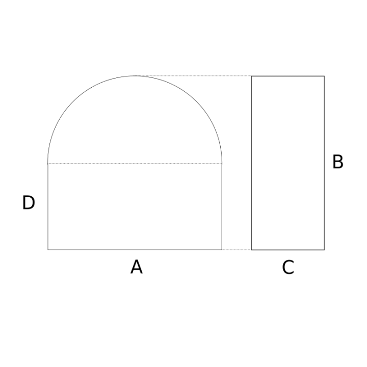 Semi circulo recto